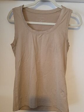Banana Republic Factory Women's Sleeveless Tank Top — Beige/Taupe